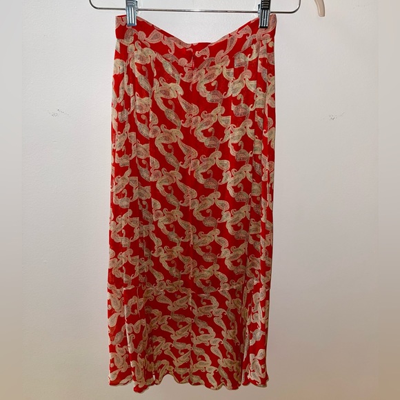 The Kooples asymmetrical skirt in a gorgeous print size 1R - Picture 9 of 9